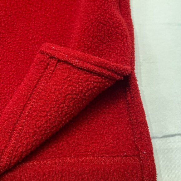 Talbots Cherry Red Malden Mills Fleece Petite Shirt/Jacket/Shacket , Sz: SP - Picture 6 of 11